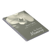 オーキッドカキ花の写真葬式ゲストブック ノートブック (右側)