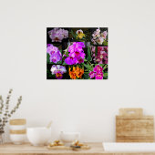 オーキッドコラージュ ポスター (キッチン)