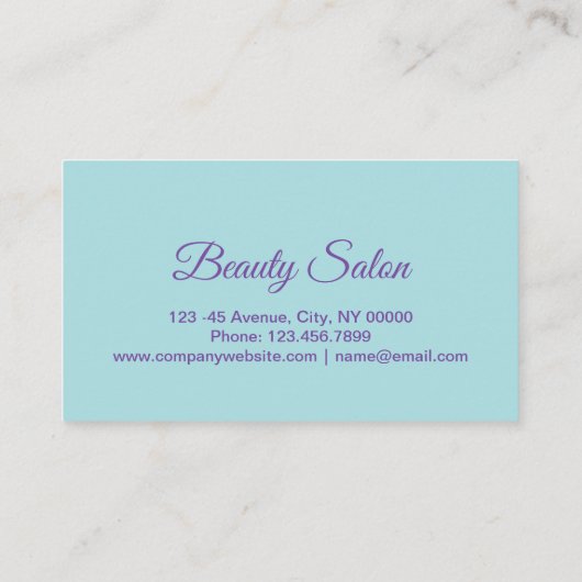 オーキッドサロンスパマッサージアロマセラピーアポイントメント 予約カード (裏面)