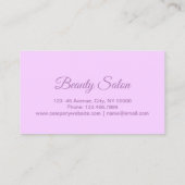 オーキッドサロンスパマッサージアロマセラピーアポイントメント 予約カード (裏面)