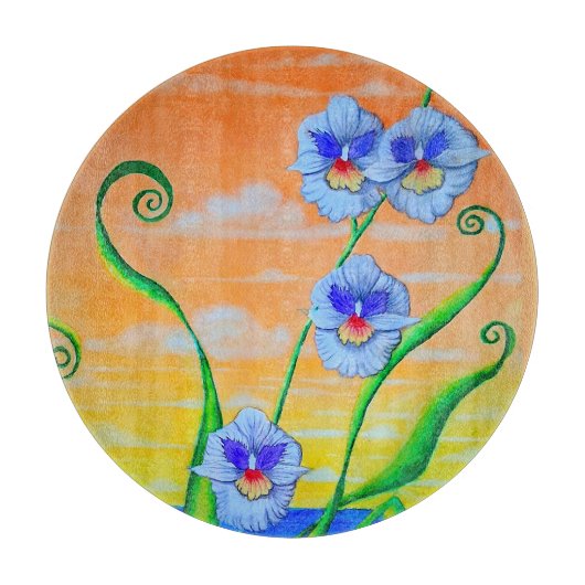 オーキッドサンセット カッティングボード (正面)