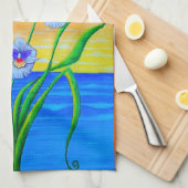 オーキッドサンセット キッチンタオル (四つ折り)