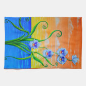 オーキッドサンセット キッチンタオル (横)