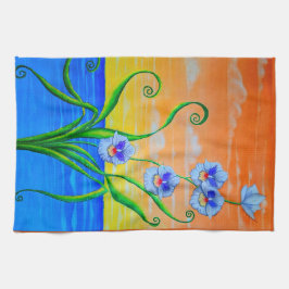 オーキッドサンセット キッチンタオル