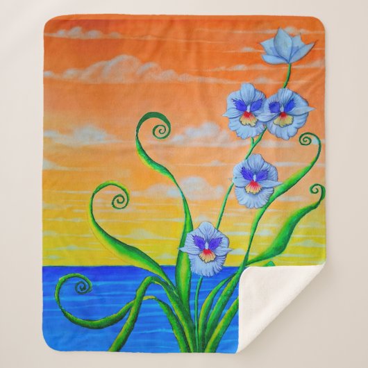 オーキッドサンセット シェルパブランケット (正面)