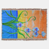 オーキッドサンセット スローブランケット (正面)