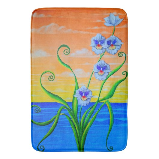 オーキッドサンセット バスマット (正面縦)