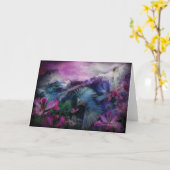 オーキッドジャングルアートカード カード (黄色い花)