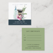 オーキッドストーンスパマッサージセラピーギフト券 スクエア名刺 (正面/裏面)