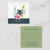 オーキッドストーンスパマッサージセラピーギフト券 スクエア名刺 (正面/裏面)