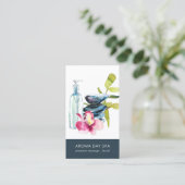 オーキッドストーン海軍の水色スパマッサージセラピー 名刺 (スタンド正面)