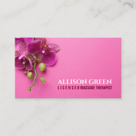 オーキッドスパサロンアロマセラピーマッサージセラピスト 名刺