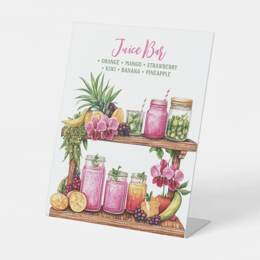 オーキッドスパリゾート | ジュースバー 台座サイン (正面)