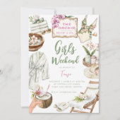 オーキッドスパ週末 招待状 (正面)