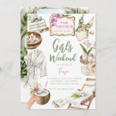 オーキッドスパ週末 招待状 (正面/裏面)