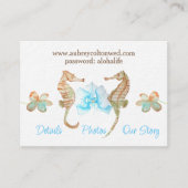 オーキッドターコイズビーチ結婚式Webサイト アドバイスカード (正面)