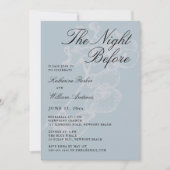 オーキッドダスティブルーナイトリハーサルディナー前 招待状 (正面)