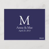 オーキッドテーブル番号 ポストカード (裏面)