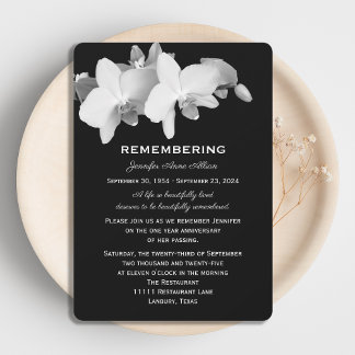 オーキッドデスアニバーサリー招待状 招待状