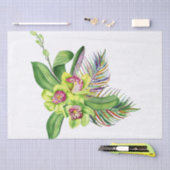 オーキッドトロピカルブーケ 薄葉紙 (クラフト)