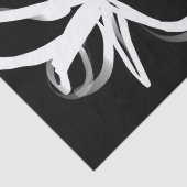 オーキッドノワール：抽象芸術ブラック&ホワイト 薄葉紙 (詳細)