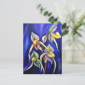 オーキッドパピオペディラムレディーズスリッパ ポストカード (スタンド正面)