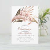 オーキッドパンパステラコッタ《キリスト教》洗礼式や命名式招待状 招待状 (スタンド正面)