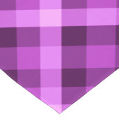 オーキッドパープルエレガントプレイドスモールテーブルランナー ショートテーブルランナー (コーナー)