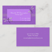 オーキッドパープルトンボ類カスタム名刺 名刺 (正面/裏面)