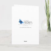 オーキッドパープルピンク結婚ズサンキューカード サンキューカード (裏面)