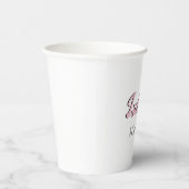 オーキッドピンク 3D ユニークな名前 ブライズメイド 紙コップ (右)