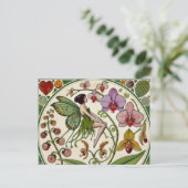 オーキッドフェアリーフラワーイラストレーション ポストカード (スタンド正面)