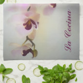 オーキッドフォト絵画のキッチンタオル キッチンタオル (折り畳み)