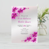 オーキッドフラワーズエレガントフローラブライダルシャワー 招待状 (スタンド正面)