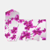 オーキッドフラワーズエレガントフローラ結婚式の引き出物 フェイバーボックス (折り畳みなし)