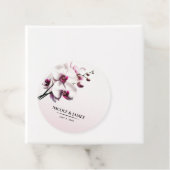 オーキッドフラワーピンク&ホワイト結婚ズ フェイバータグ (インサイチュ)