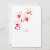 オーキッドフラワーフラワーズ60誕生日招待状 招待状 (裏面)