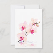 オーキッドフラワーフラワーズ60誕生日 サンキューカード (裏面)