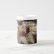 オーキッドフローラの花バーガンディのワードクラウド