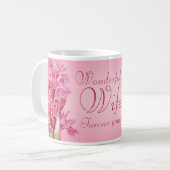 オーキッドフローラアートワンダントウィザードピンクマグ コーヒーマグカップ (正面左)