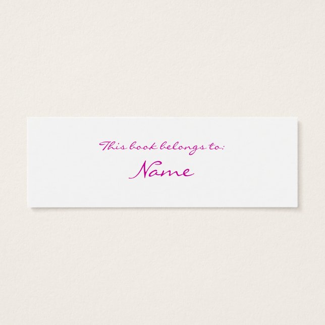 オーキッドブックマーク (裏面)