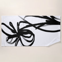 オーキッドブラン：抽象芸術ホワイト&ブラック