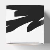 オーキッドブラン：抽象芸術ホワイト&ブラック フェイバーボックス (上部)