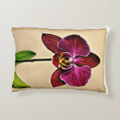 オーキッドブリス：オーキッドと豪華なエレガント枕 アクセントクッション (裏面)