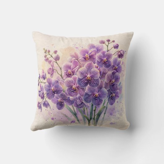 オーキッドブーケパープルファレノプシス クッション (裏面)