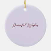 オーキッドプリントオーナメント セラミックオーナメント (裏面)