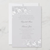オーキッドヘイフェイクロームフォーマルアイボリークラシック結婚ズ 招待状 (正面)
