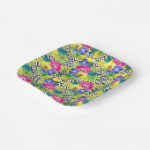 オーキッドベゴニアアンドパーム葉ズ ペーパープレート (傾斜あり)