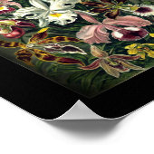 オーキッドボタニカルプリント ポスター (角)