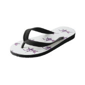 オーキッドマンティス漫画イラストレーション キッズビーチサンダル (アングル)